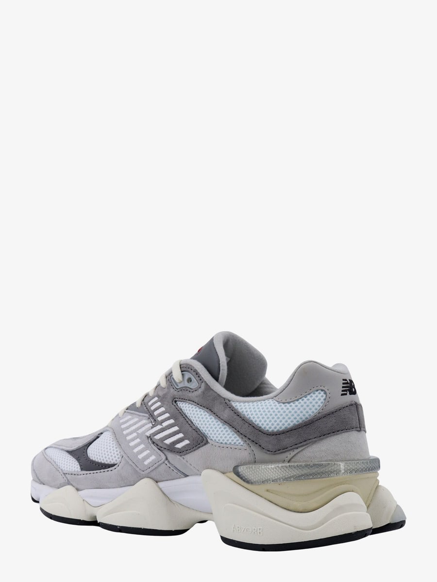 New Balance 9060 sneakers in mesh and suede with side logo, view 3