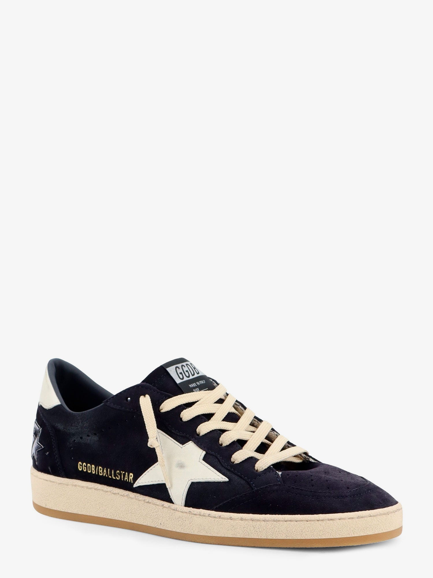 Golden Goose Ballstar suede sneakers with iconic side logo, view 2