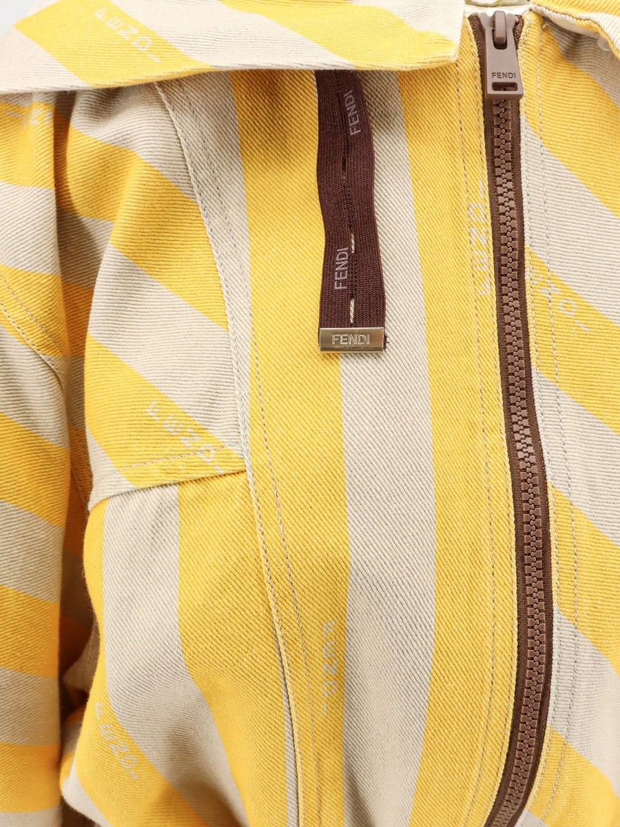 Fendi Cotton and linen jacket, view 5