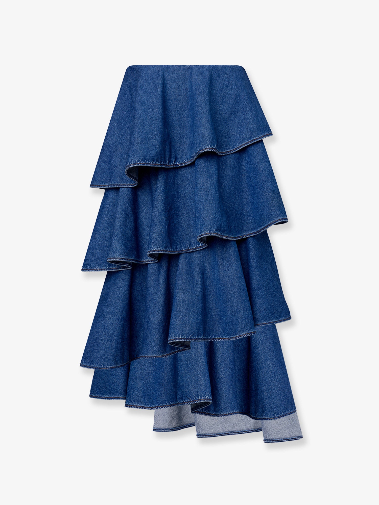 Alaïa Spiral denim skirt, view 2