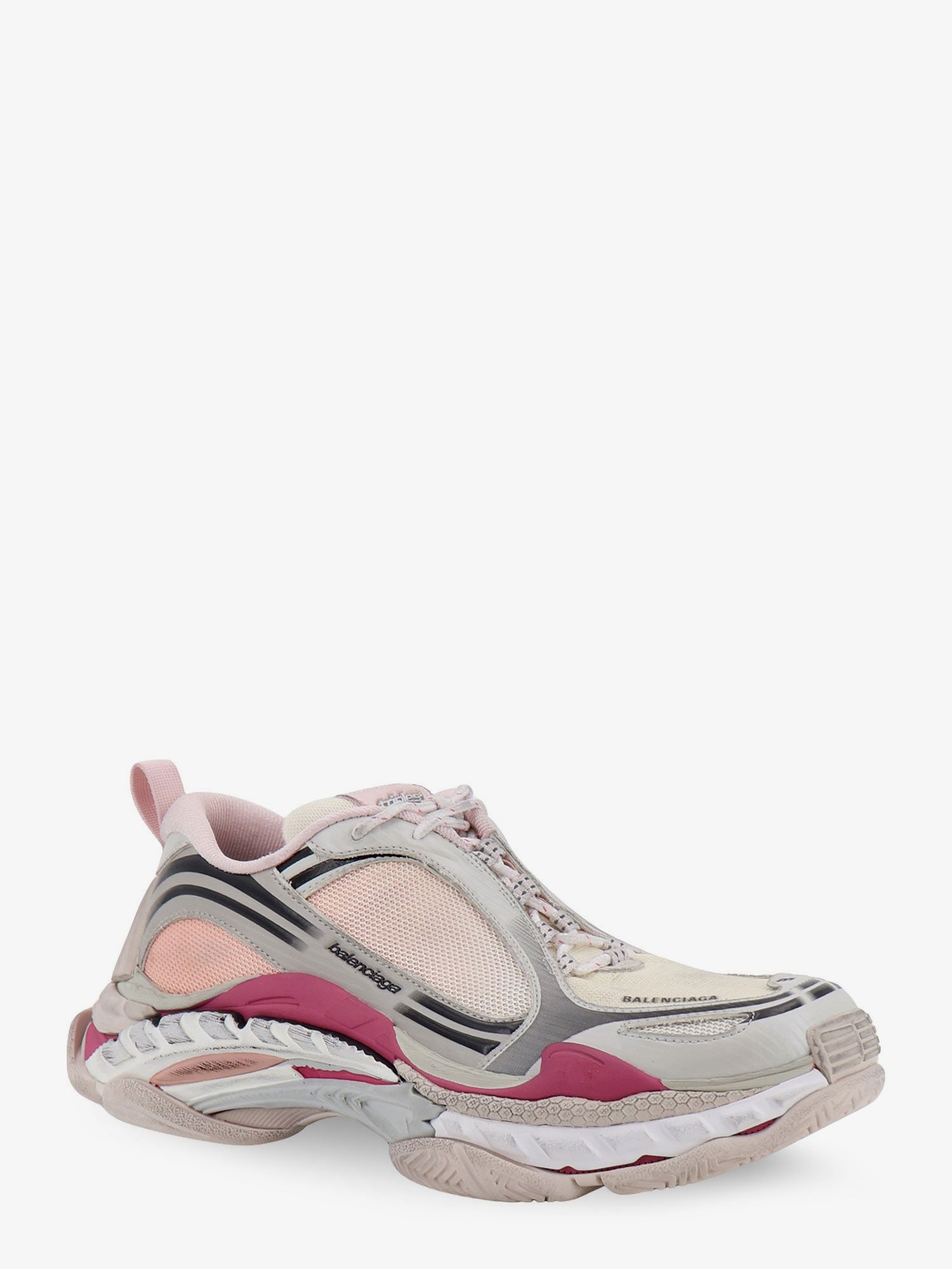 Balenciaga Triple S.2 Gandient sneakers in mesh and nylon with used effect, view 2