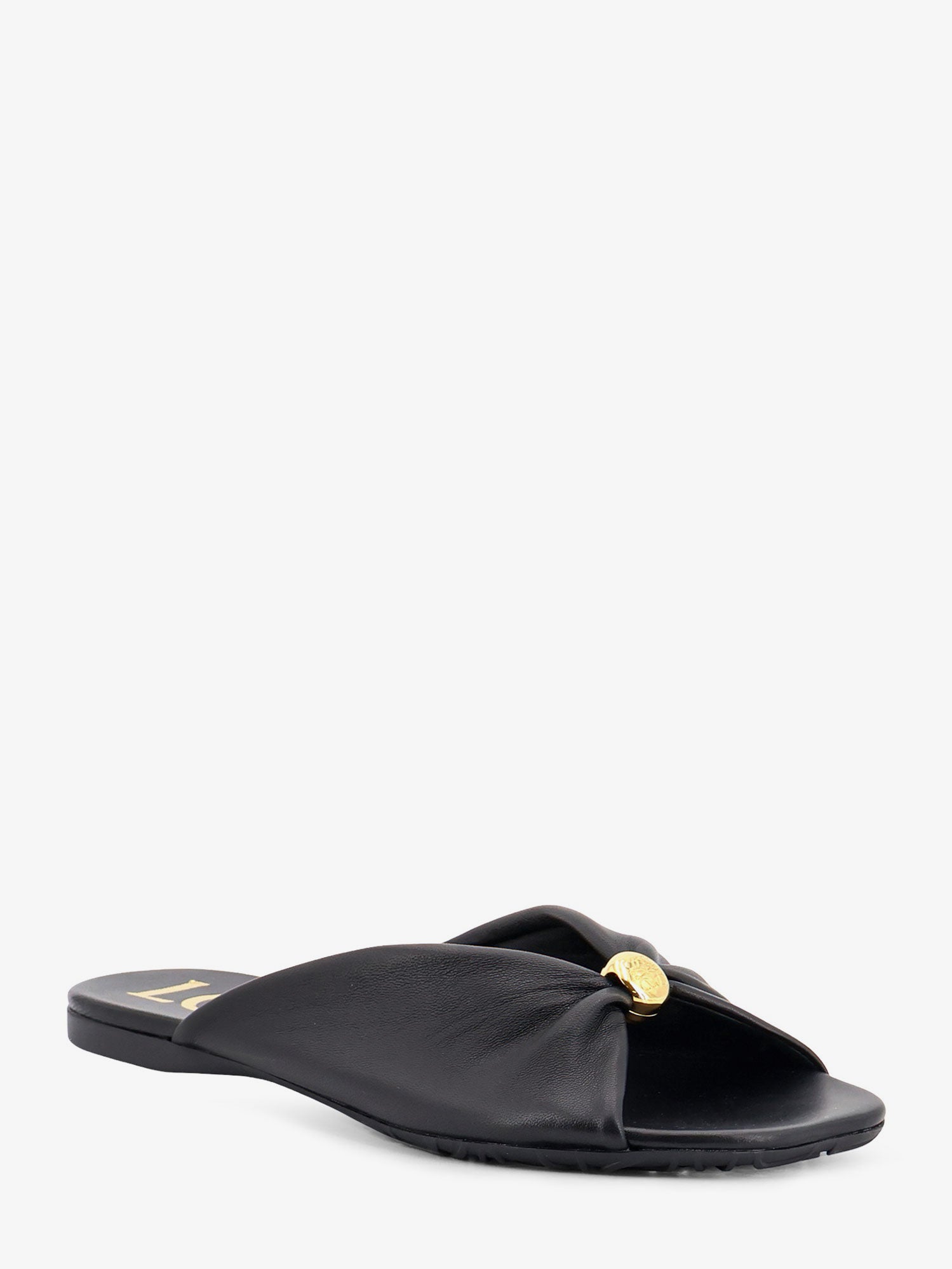 Loewe Paula's Ibiza -Pebble Soft Leather Sandals, view 2