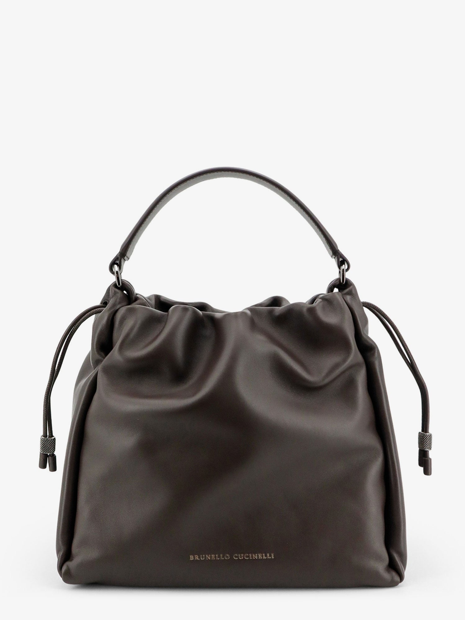 Brunello Cucinelli Bucket Mellow leather shoulder bag