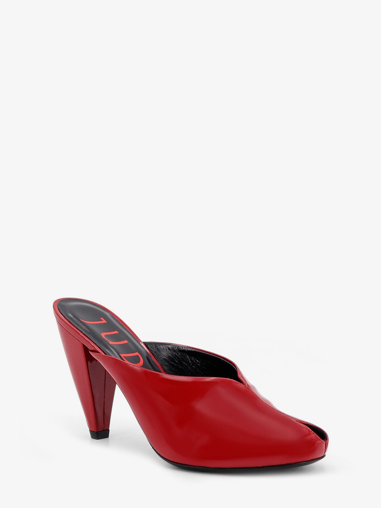 JUDE Paw Mule patent leather sandals, view 2