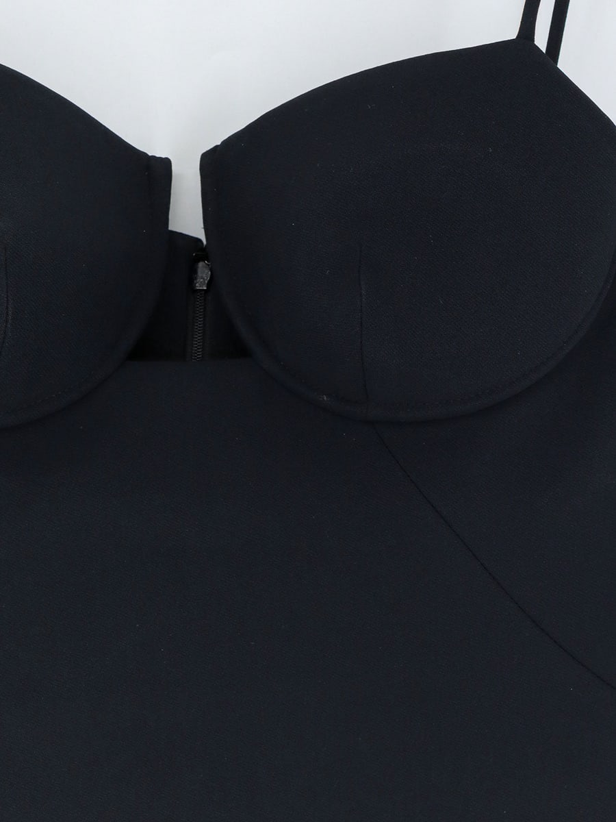 Givenchy Cutaway Satin Mini Dress, view 3