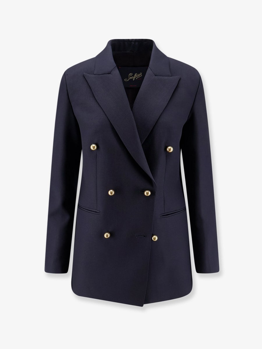 SEAFARER Berry virgin wool blazer