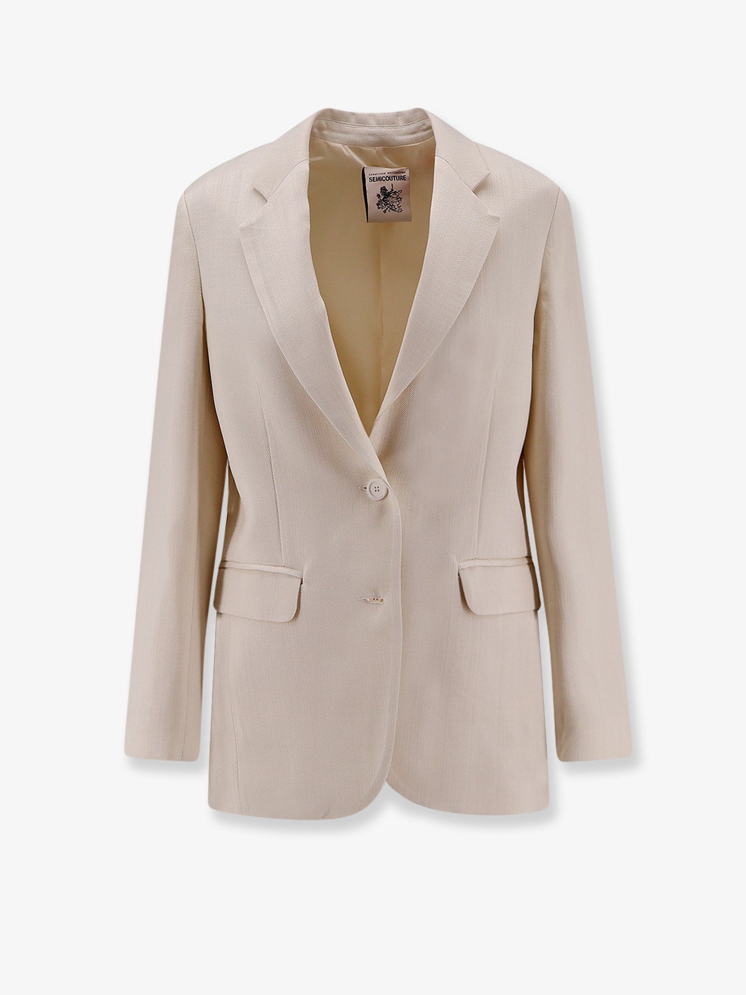 SEMICOUTURE Single-breasted viscose blazer