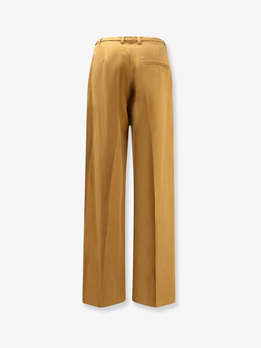 ALYSI Lyocell and linen trousers, view 2