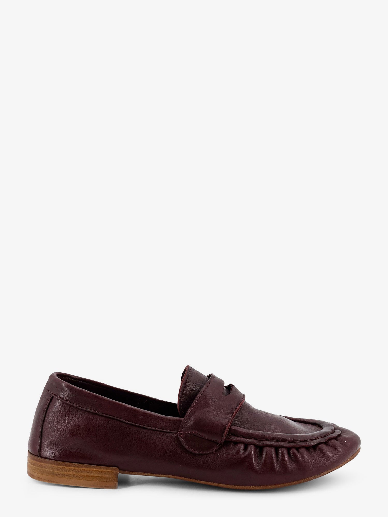 SEMELLE Laminated leather loafers