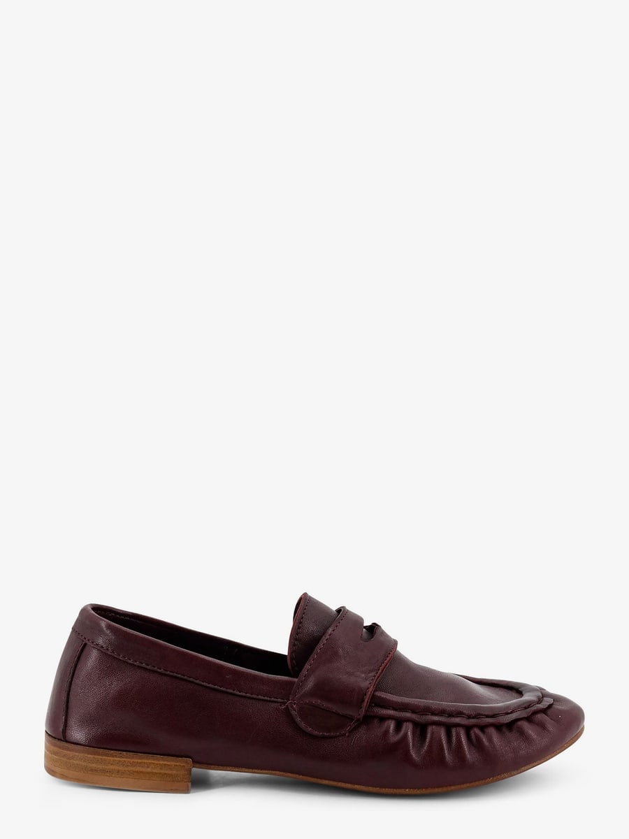 SEMELLE Laminated leather loafers