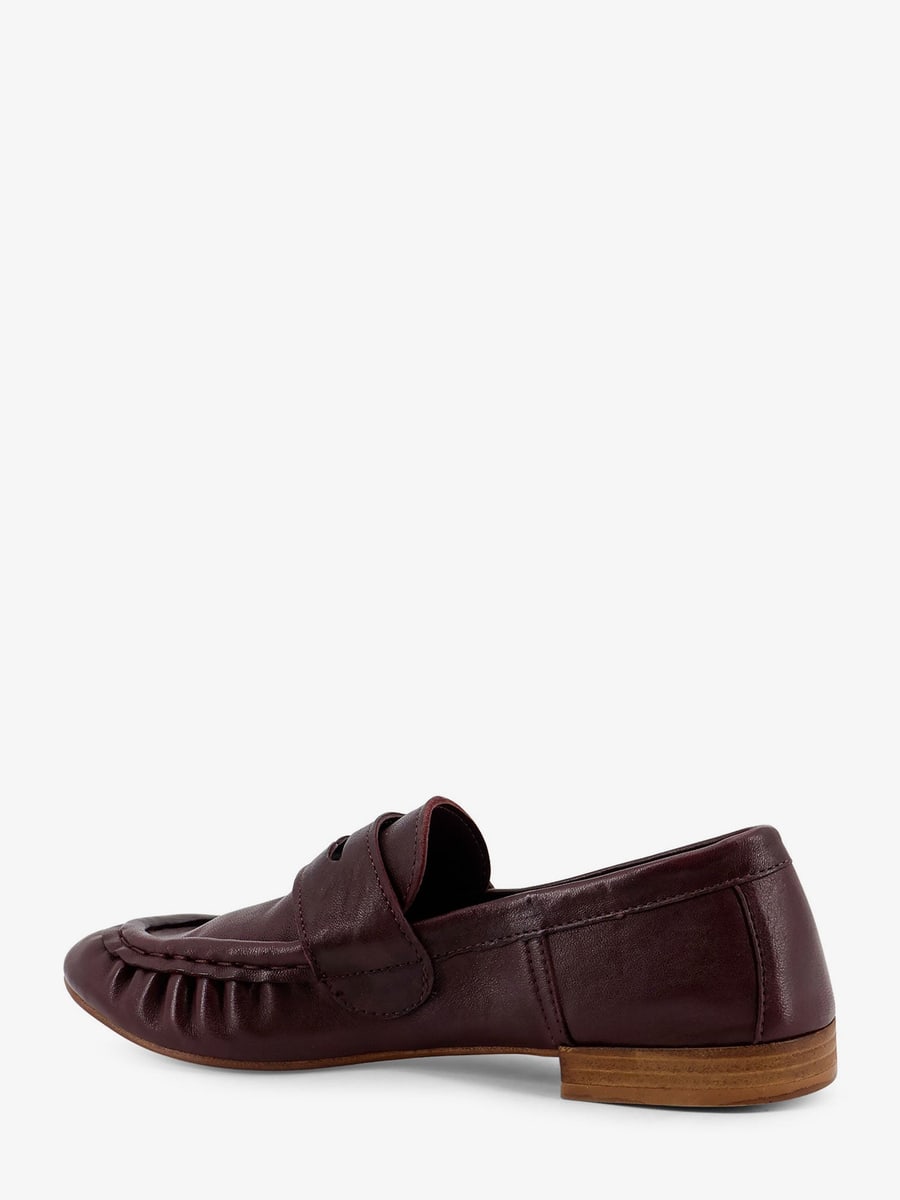 SEMELLE Laminated leather loafers, view 3
