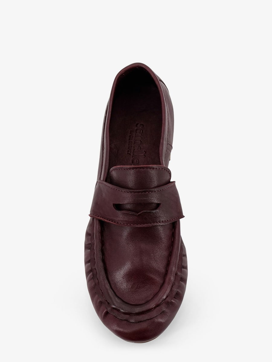 SEMELLE Laminated leather loafers, view 4