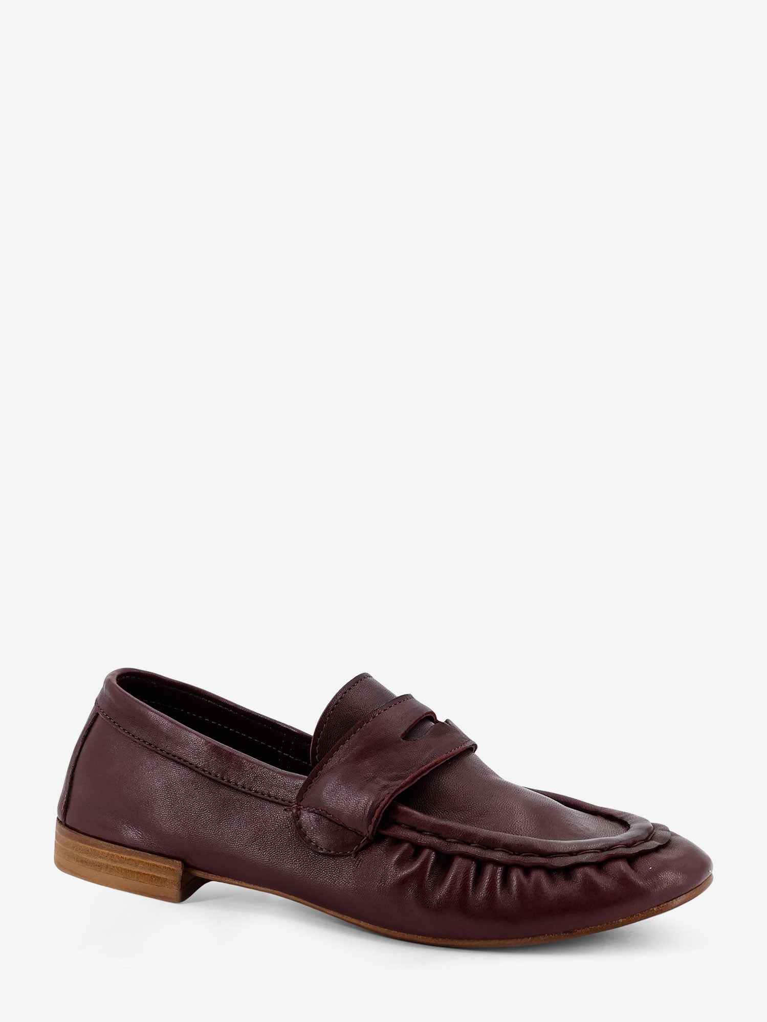 SEMELLE Laminated leather loafers, view 2