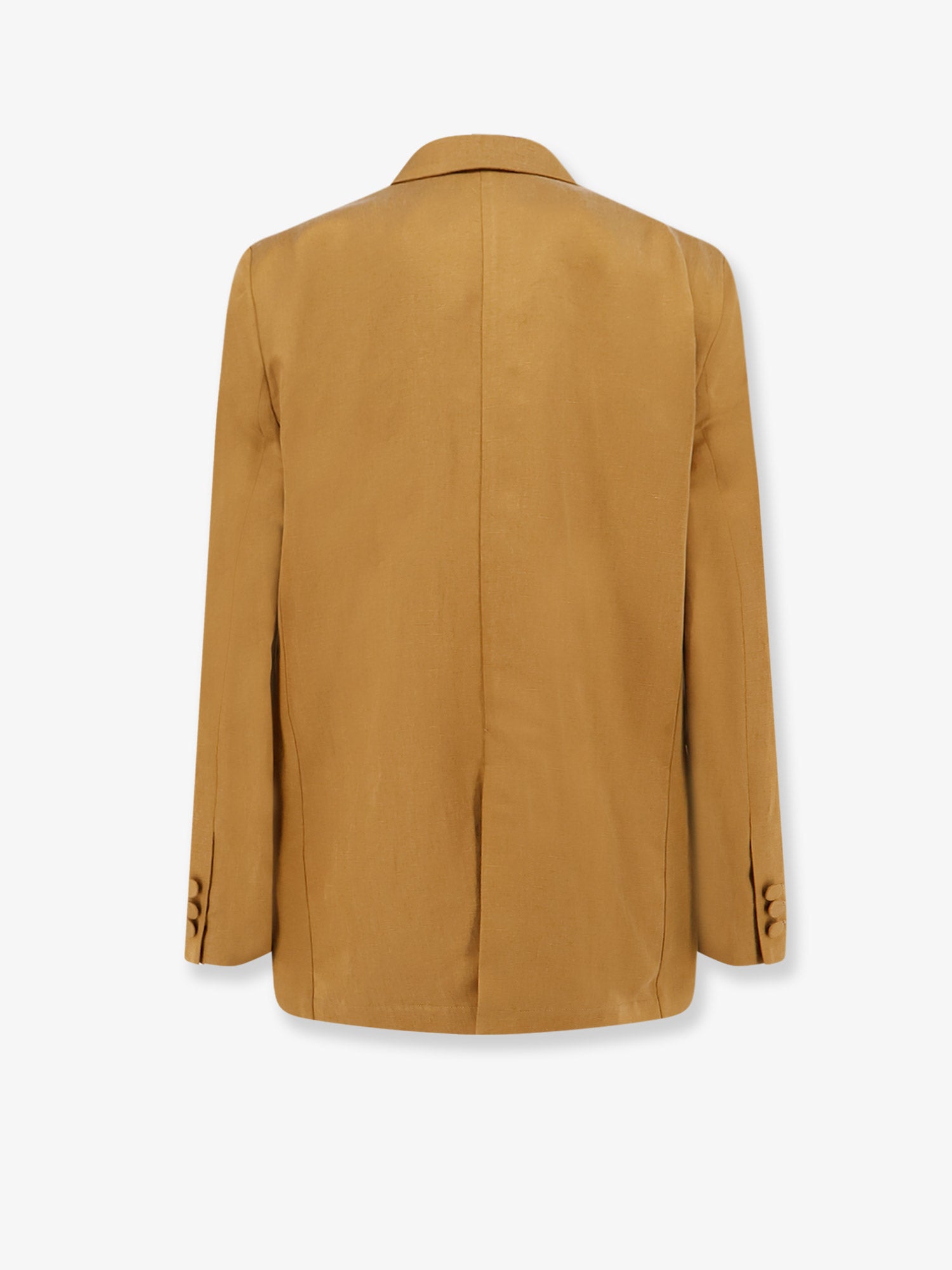 ALYSI Double-breasted lyocell and linen blazer, view 2