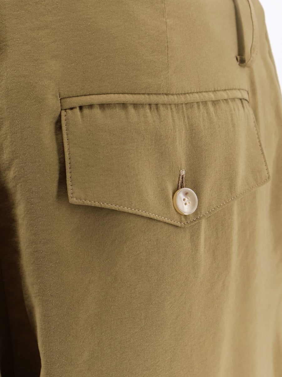 ALYSI Modal trousers with drawstring detail, view 3