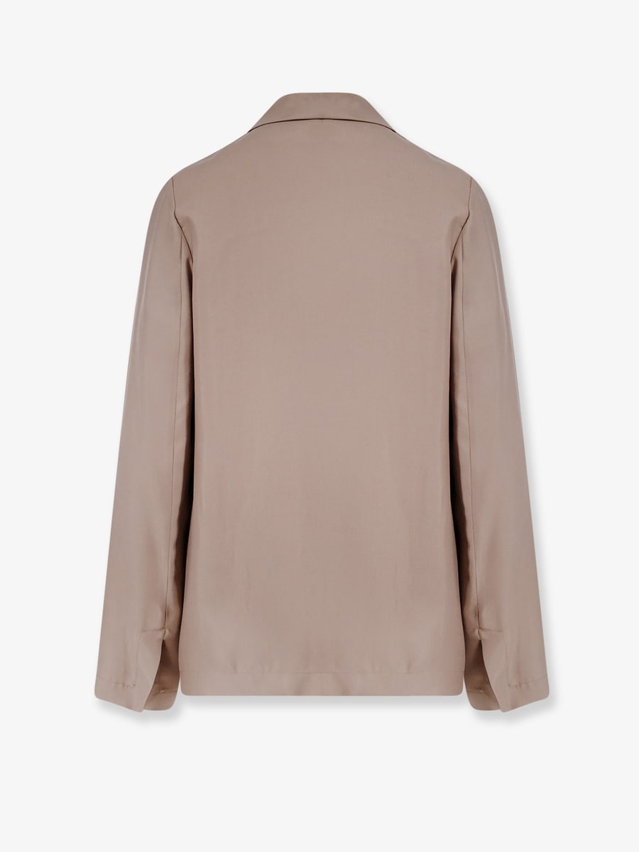 ALYSI Double-breasted silk blazer, view 2