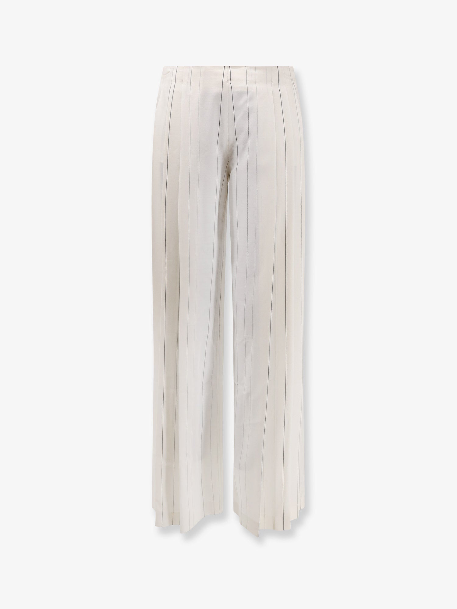 SEMICOUTURE Viscose and virgin wool trousers