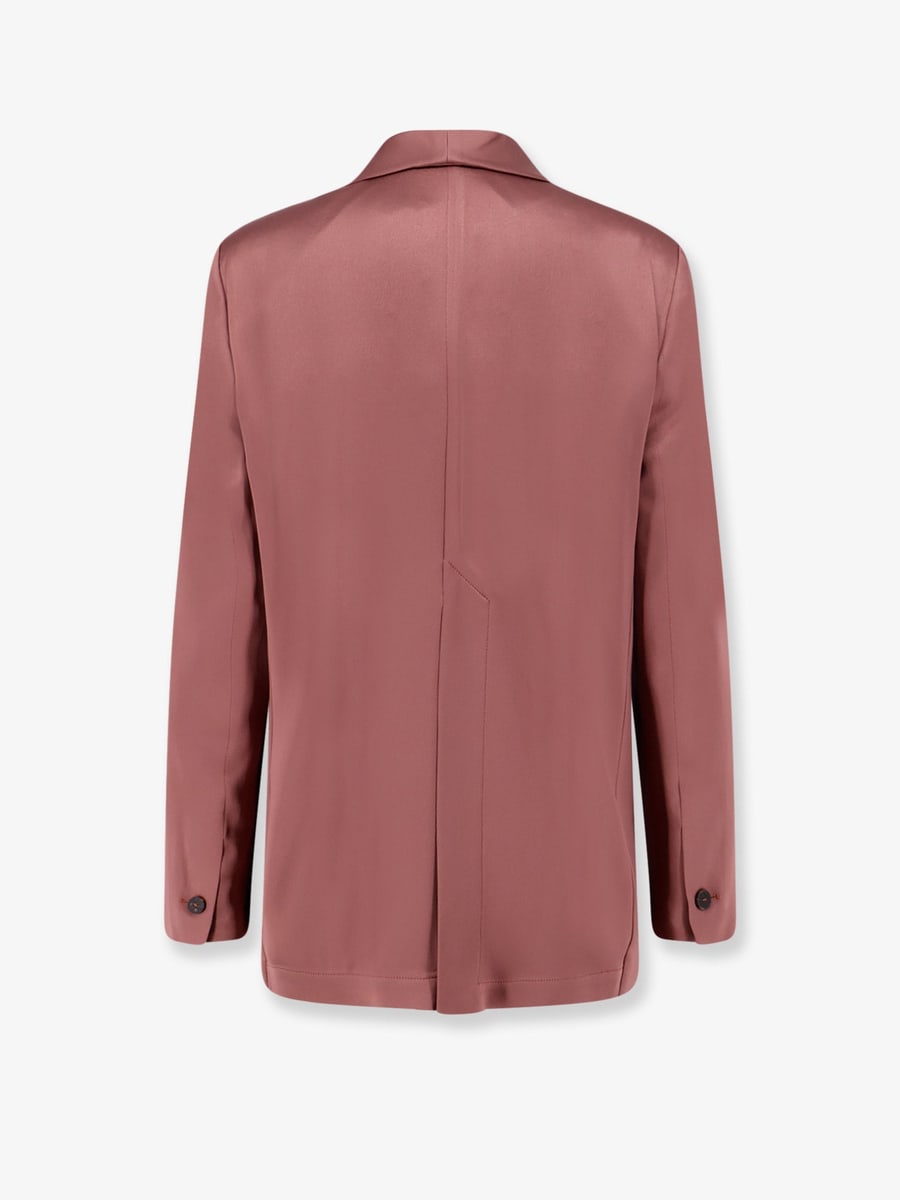 ALYSI Single-breasted satin blazer, view 2