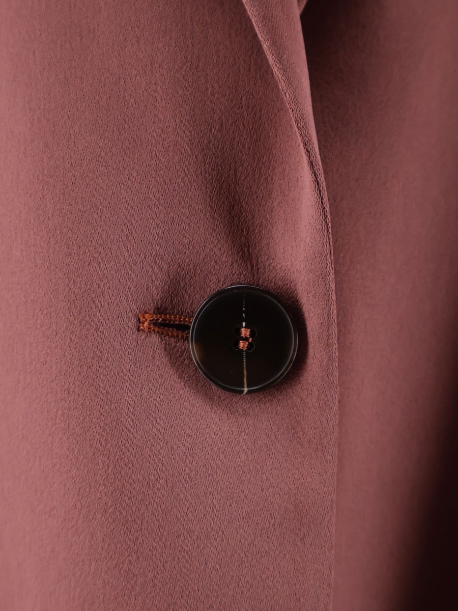ALYSI Single-breasted satin blazer, view 3