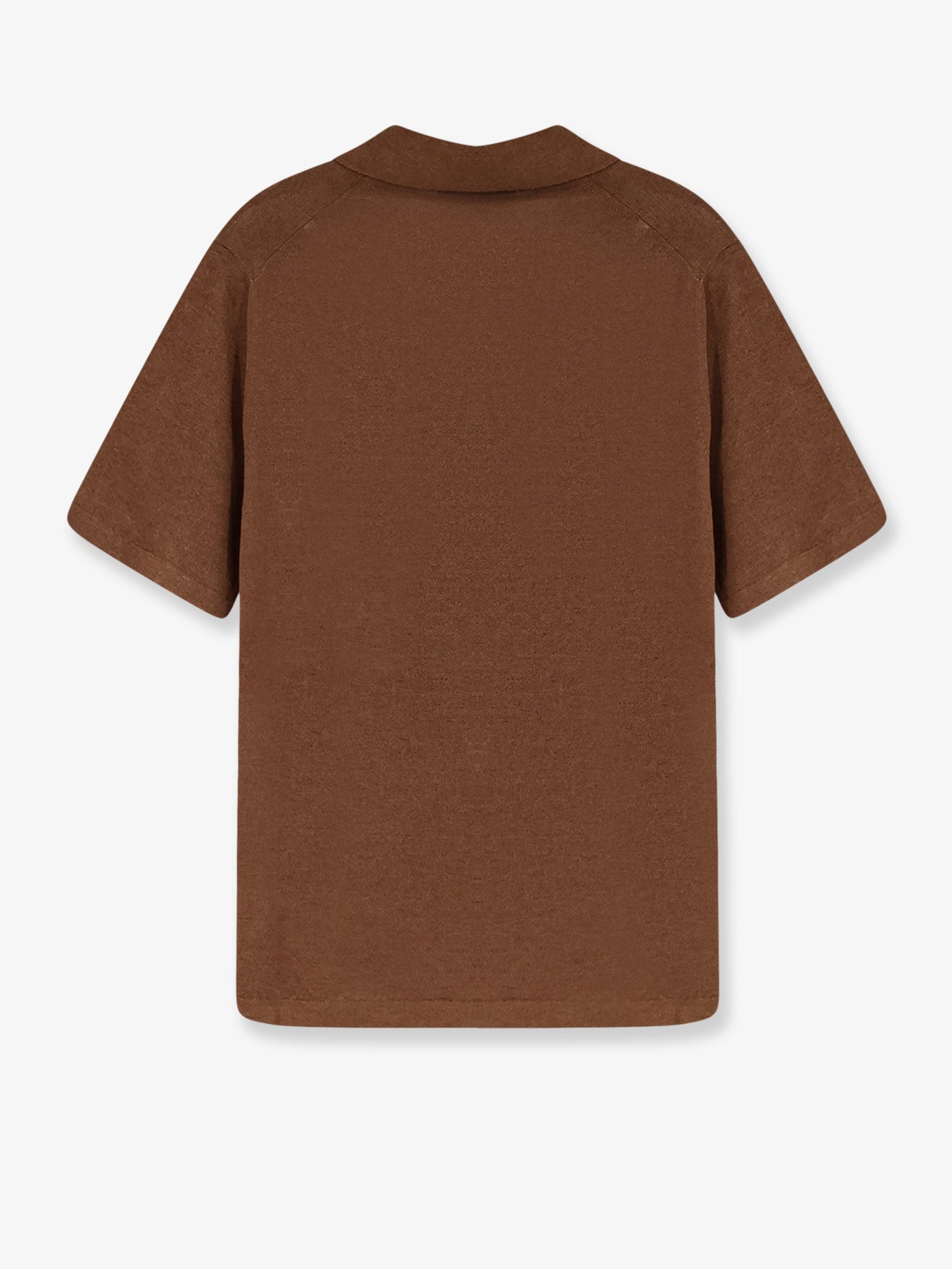 ALPHA-STUDIO Linen and cotton blend polo shirt, view 2