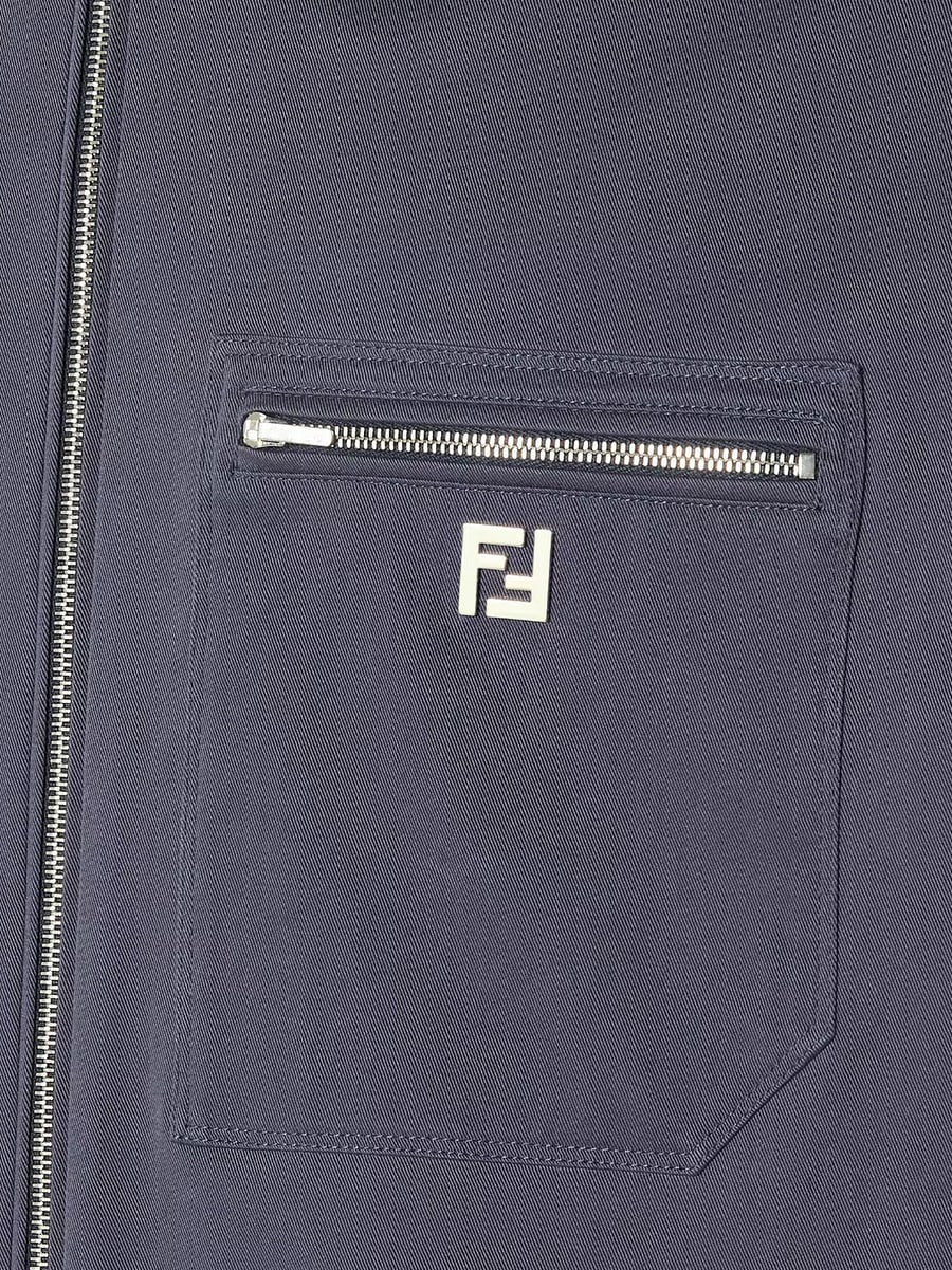 Fendi Cotton jacket with FF detail, view 3
