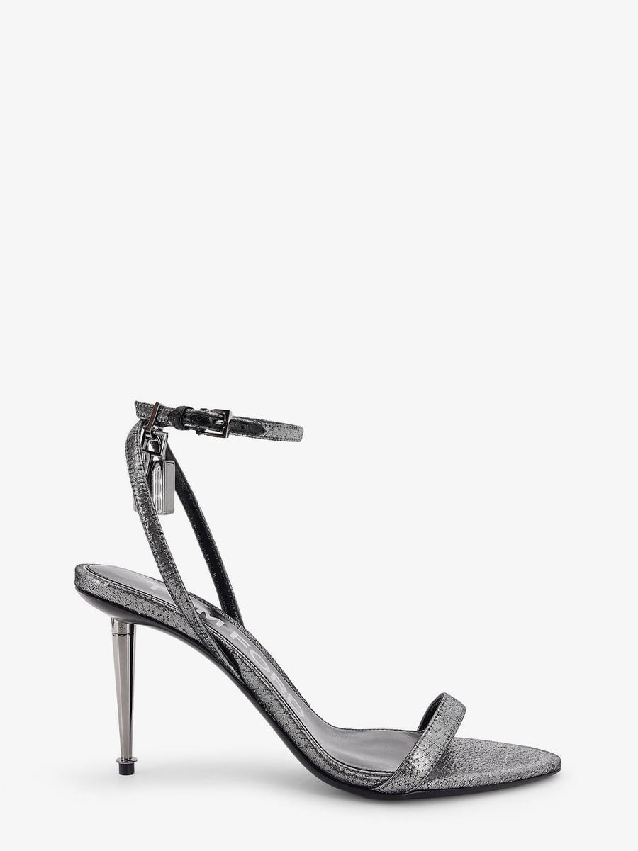 Tom Ford Laminated heeled sandals with laminated effect