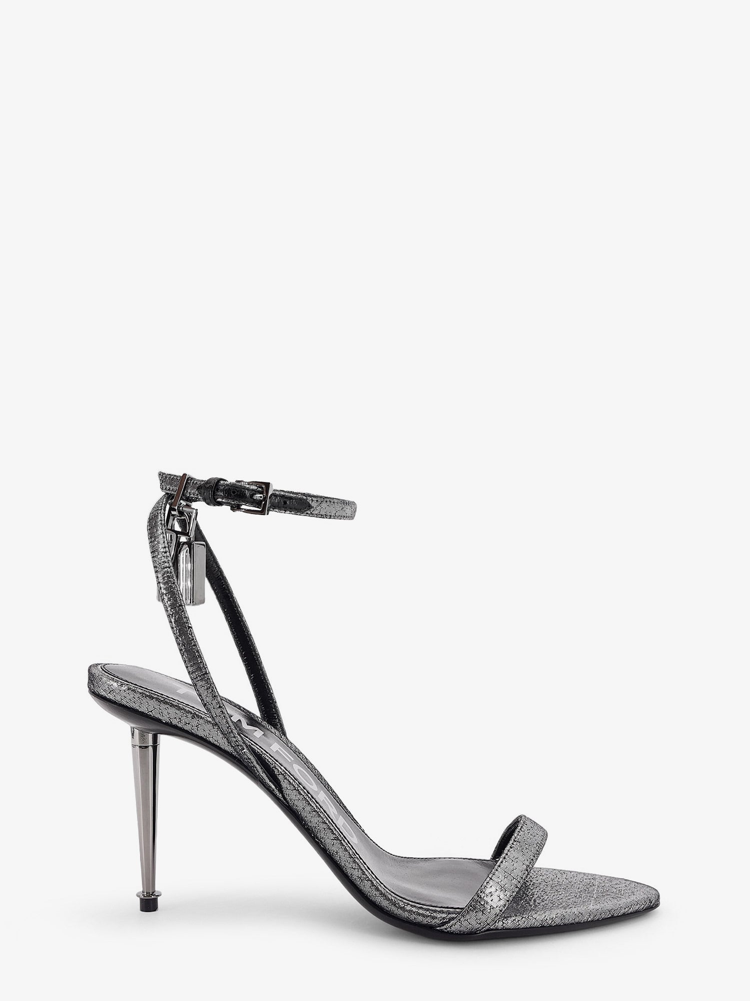 Tom Ford Laminated heeled sandals with laminated effect