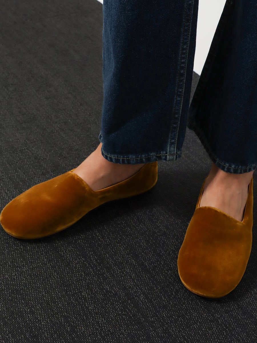 The Row Ponti velvet loafers, view 2