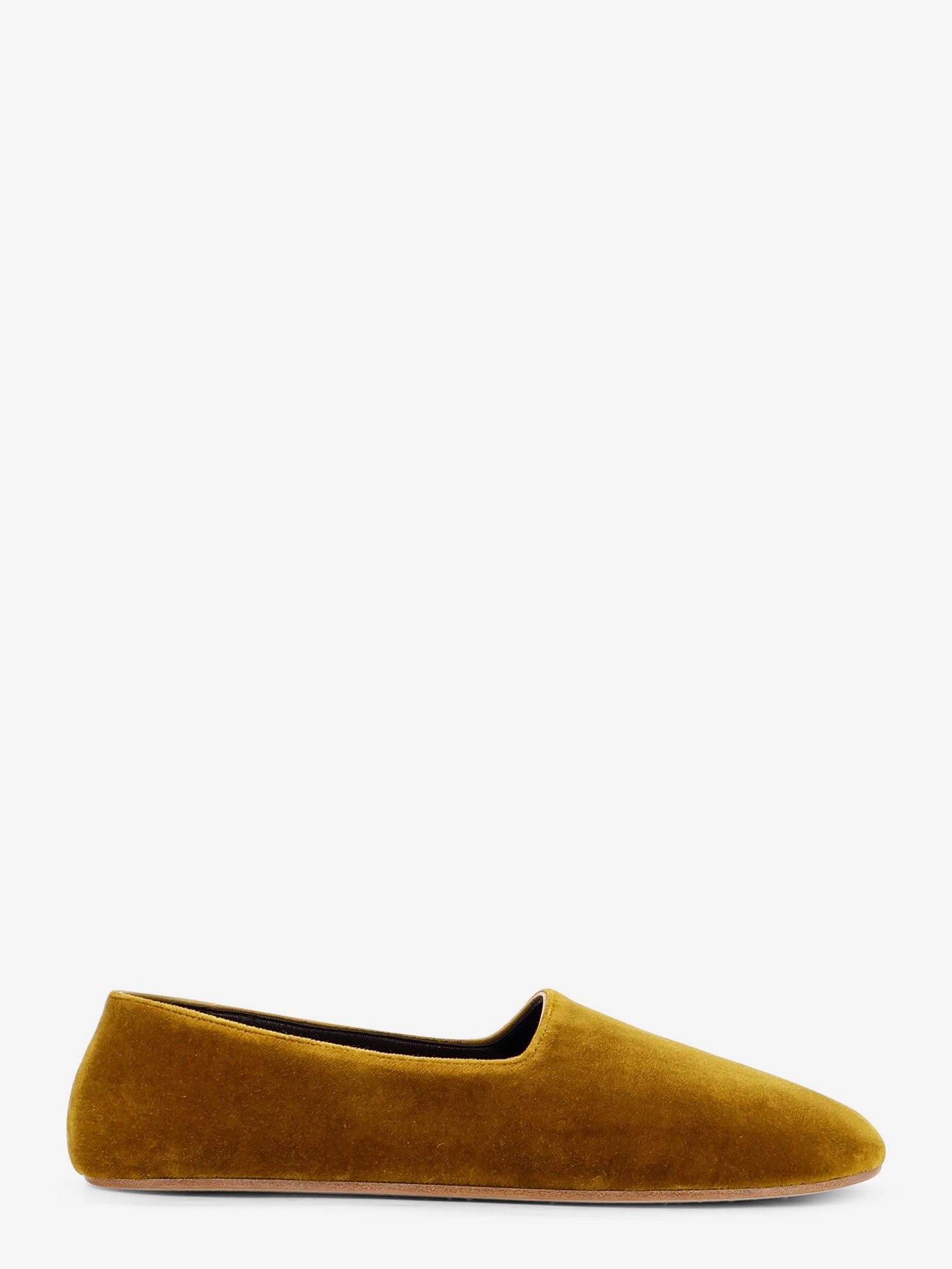 The Row Ponti velvet loafers
