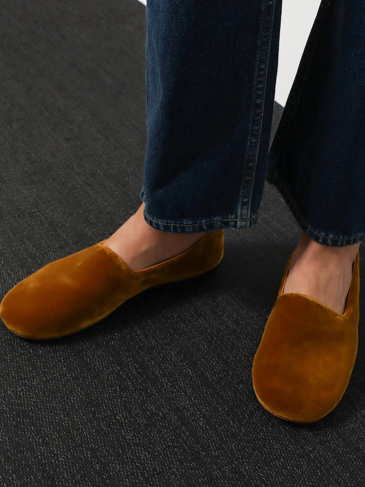 The Row Ponti velvet loafers, view 2