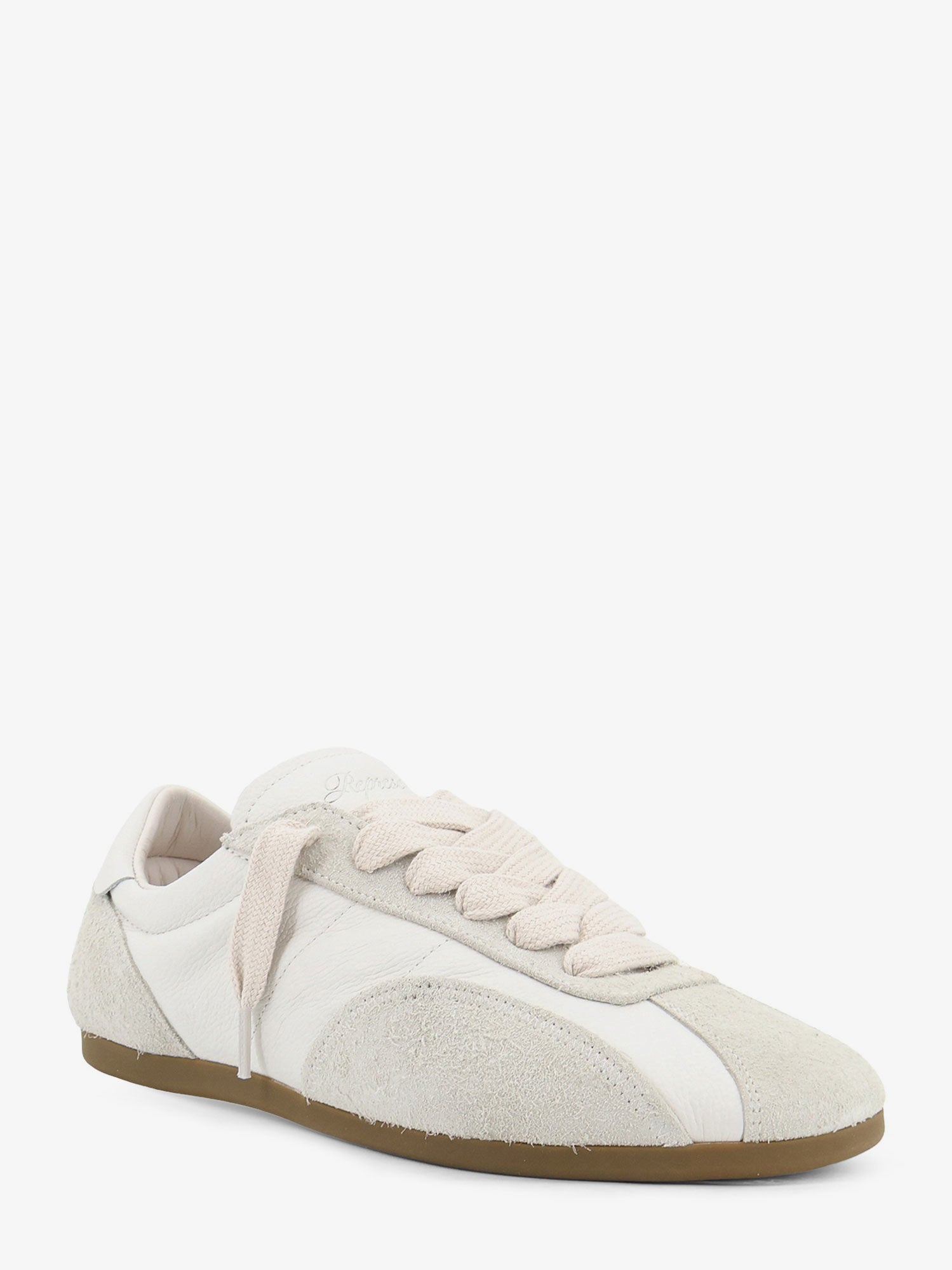 REPRESENT Leather and suede sneakers with engraved logo on the tongue, view 2