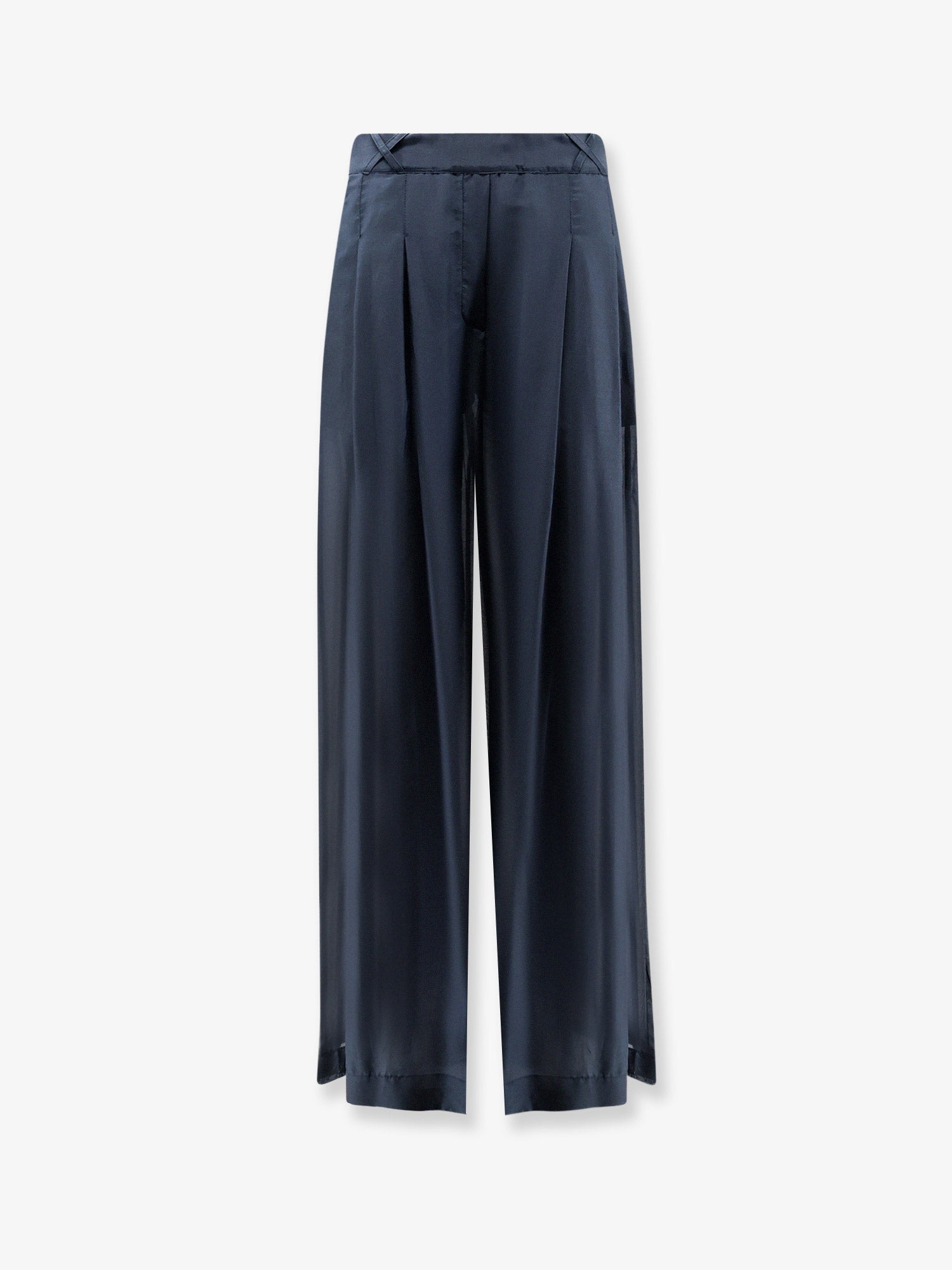 SEMICOUTURE Cotton and silk trousers