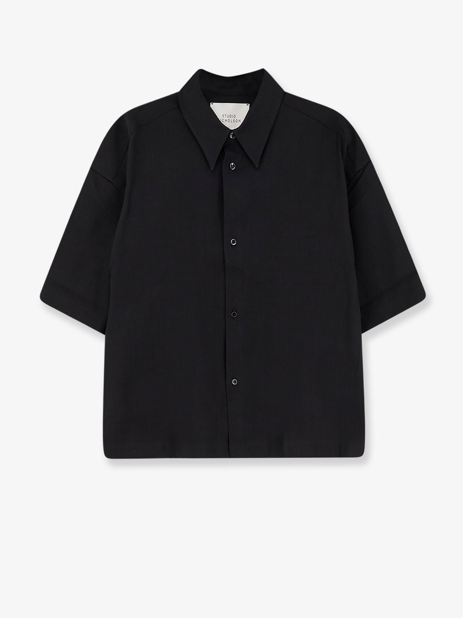STUDIO NICHOLSON Cotton and linen blend Sanko shirt
