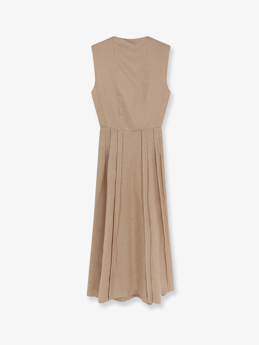 SEMICOUTURE Linen dress, view 2