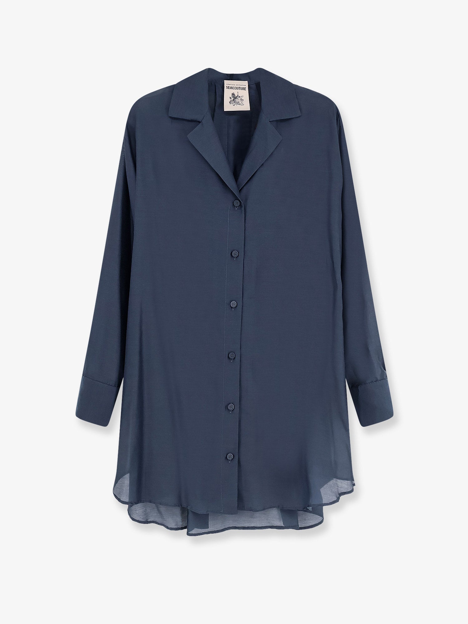 SEMICOUTURE Cotton and silk shirt