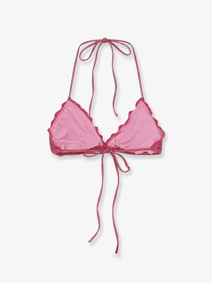 MC2 SAINT BARTH Sagittarius viscose blend bikini top, view 2