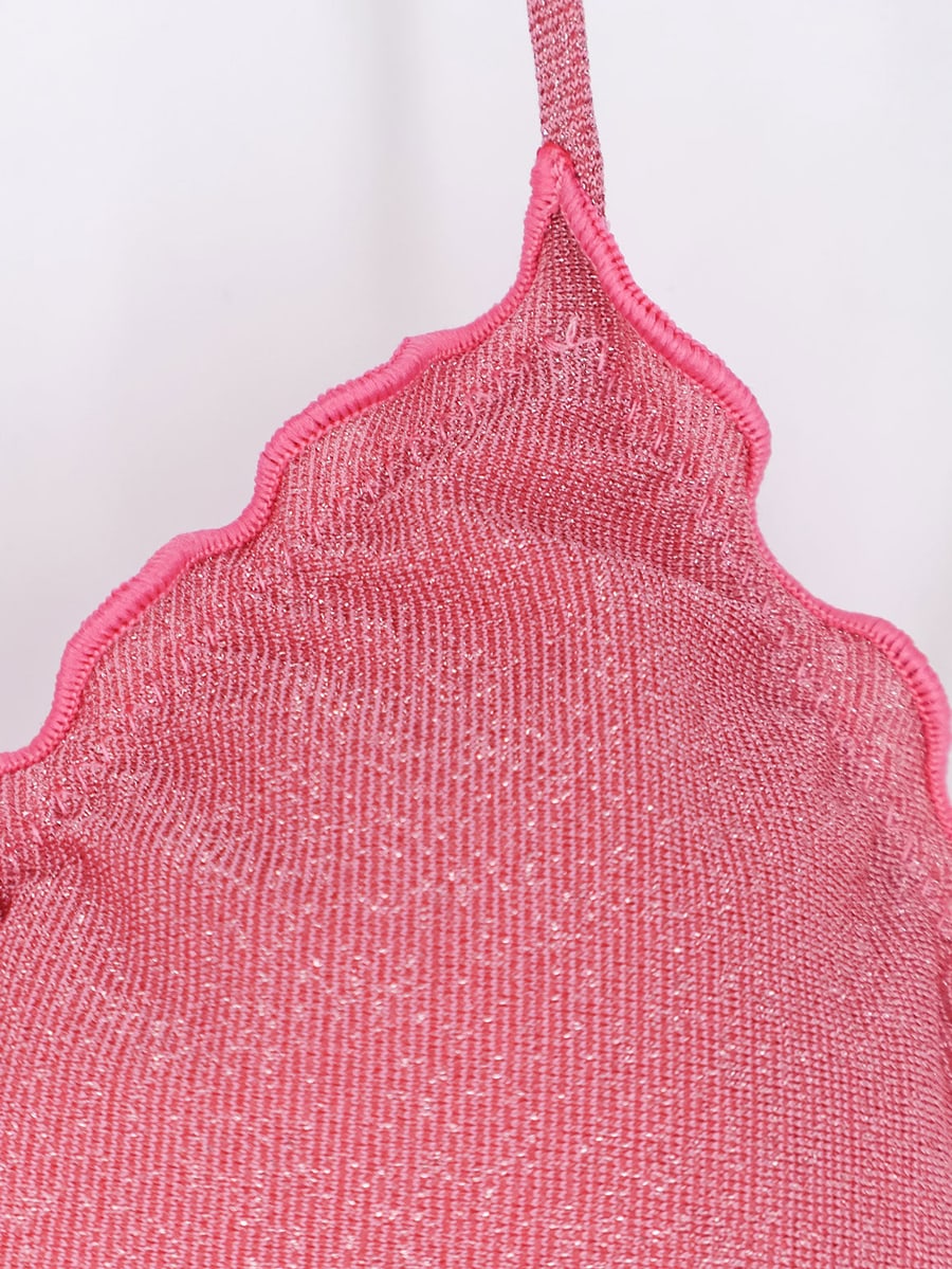 MC2 SAINT BARTH Sagittarius viscose blend bikini top, view 3
