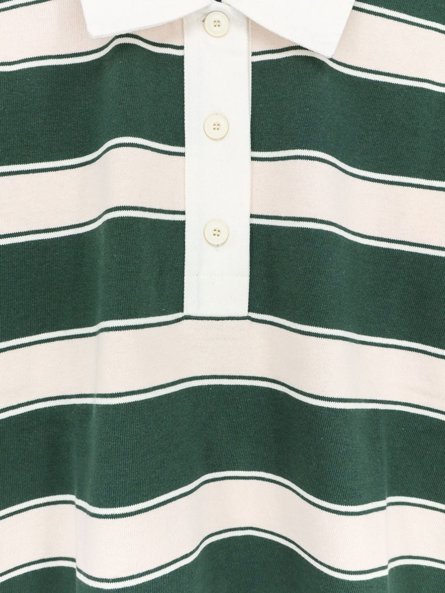 CLOSED Striped Cotton Rugby Polo Shirt, view 3