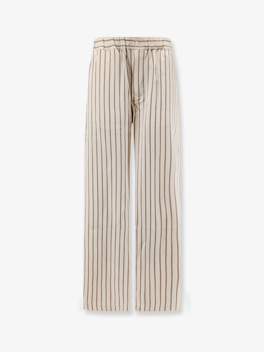 Y-81 Viscose trousers with striped pattern