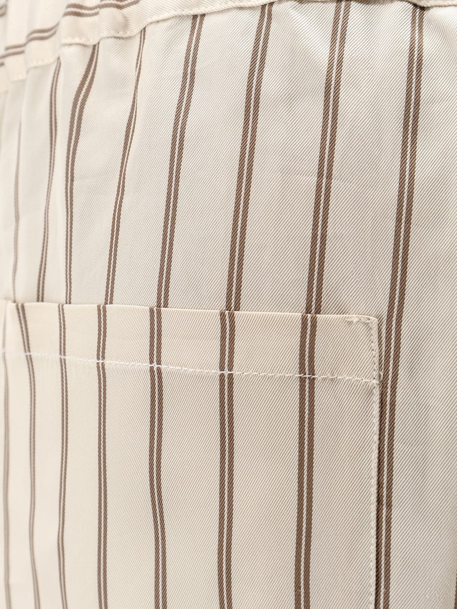 Y-81 Viscose trousers with striped pattern, view 3