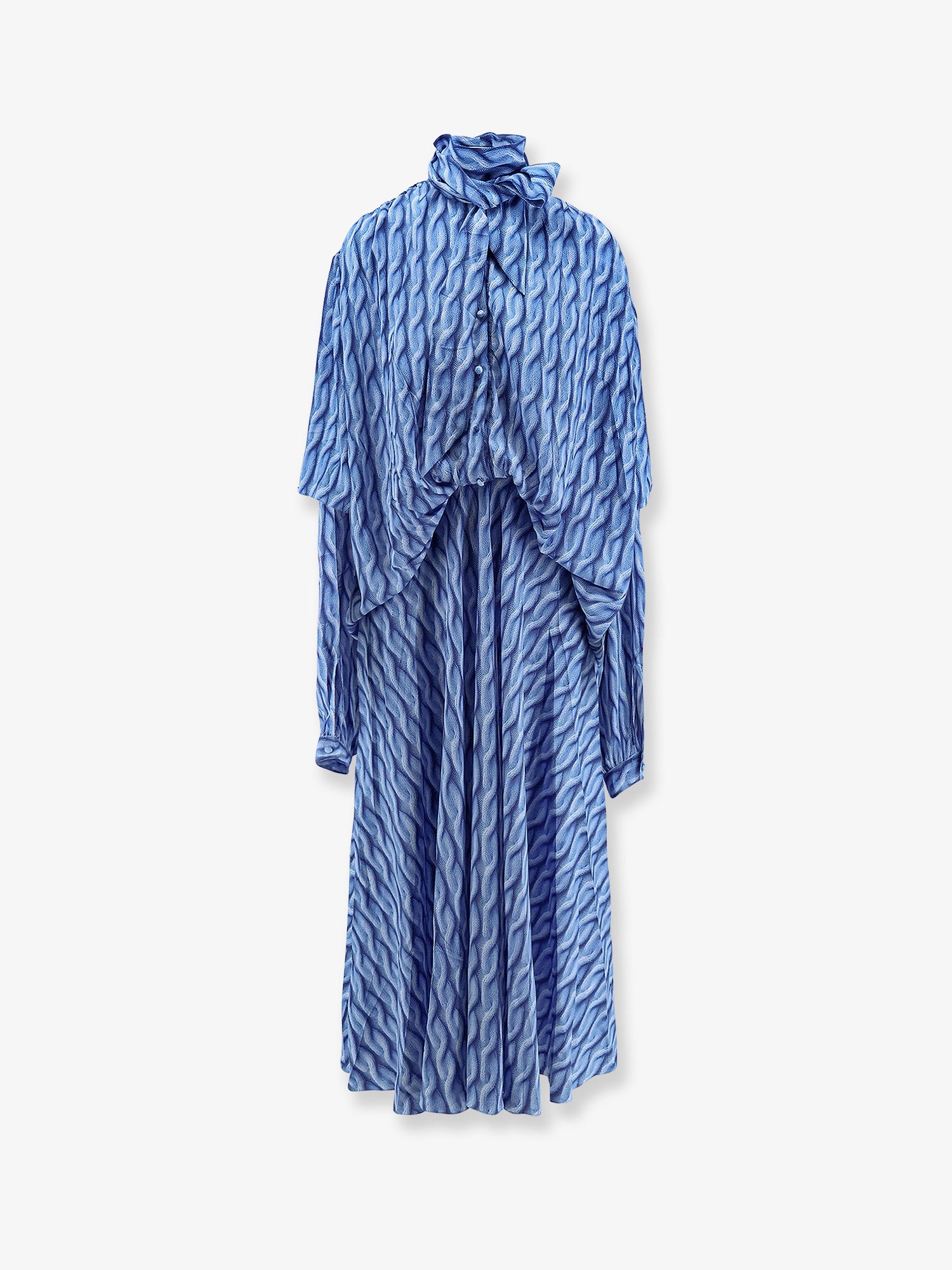Balenciaga Printed fabric long dress