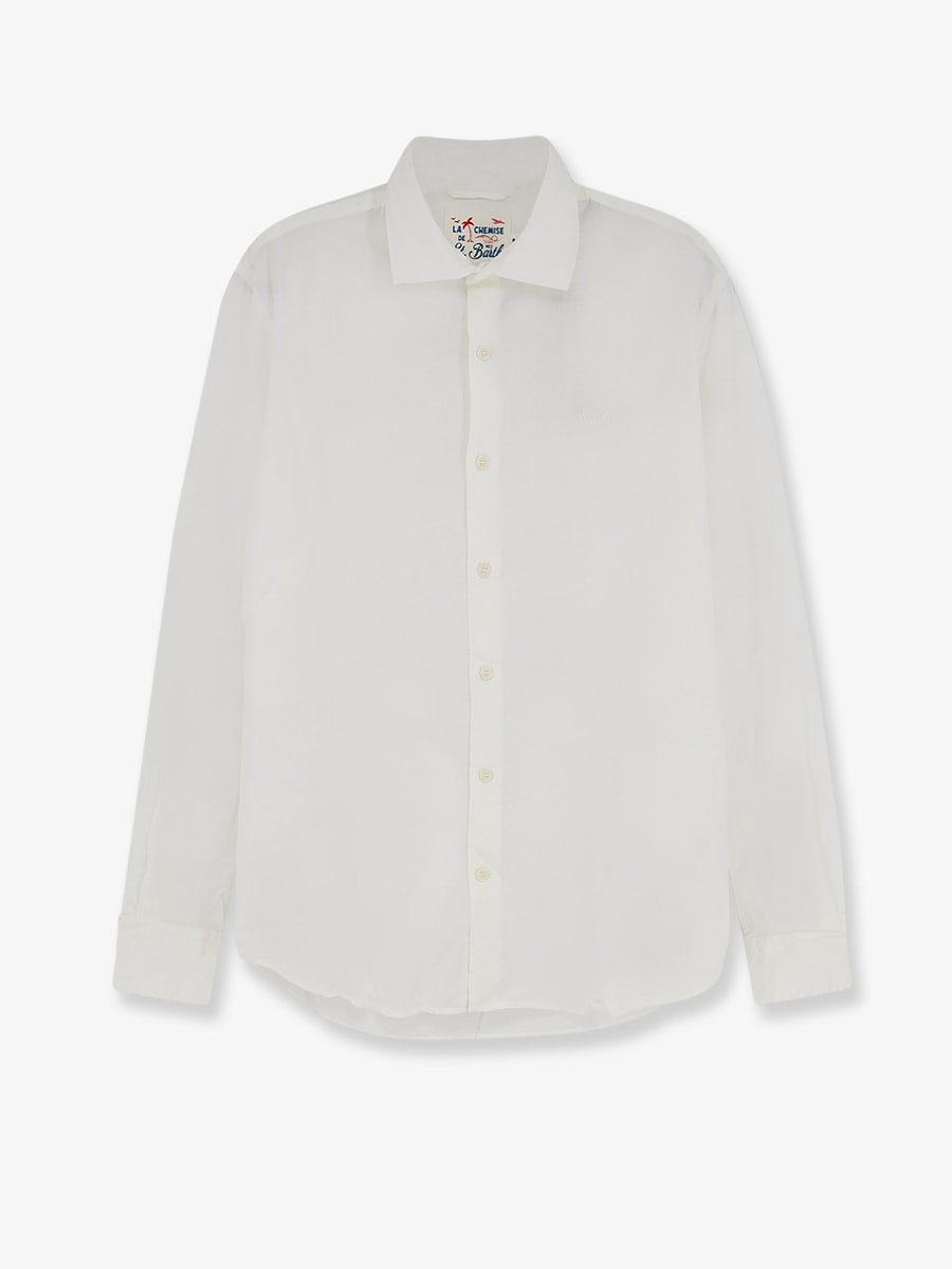 MC2 SAINT BARTH Cotton shirt with front embroidered logo