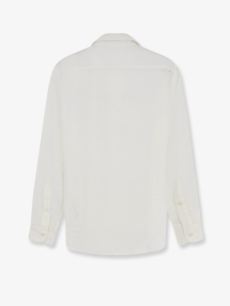 MC2 SAINT BARTH Cotton shirt with front embroidered logo, view 2
