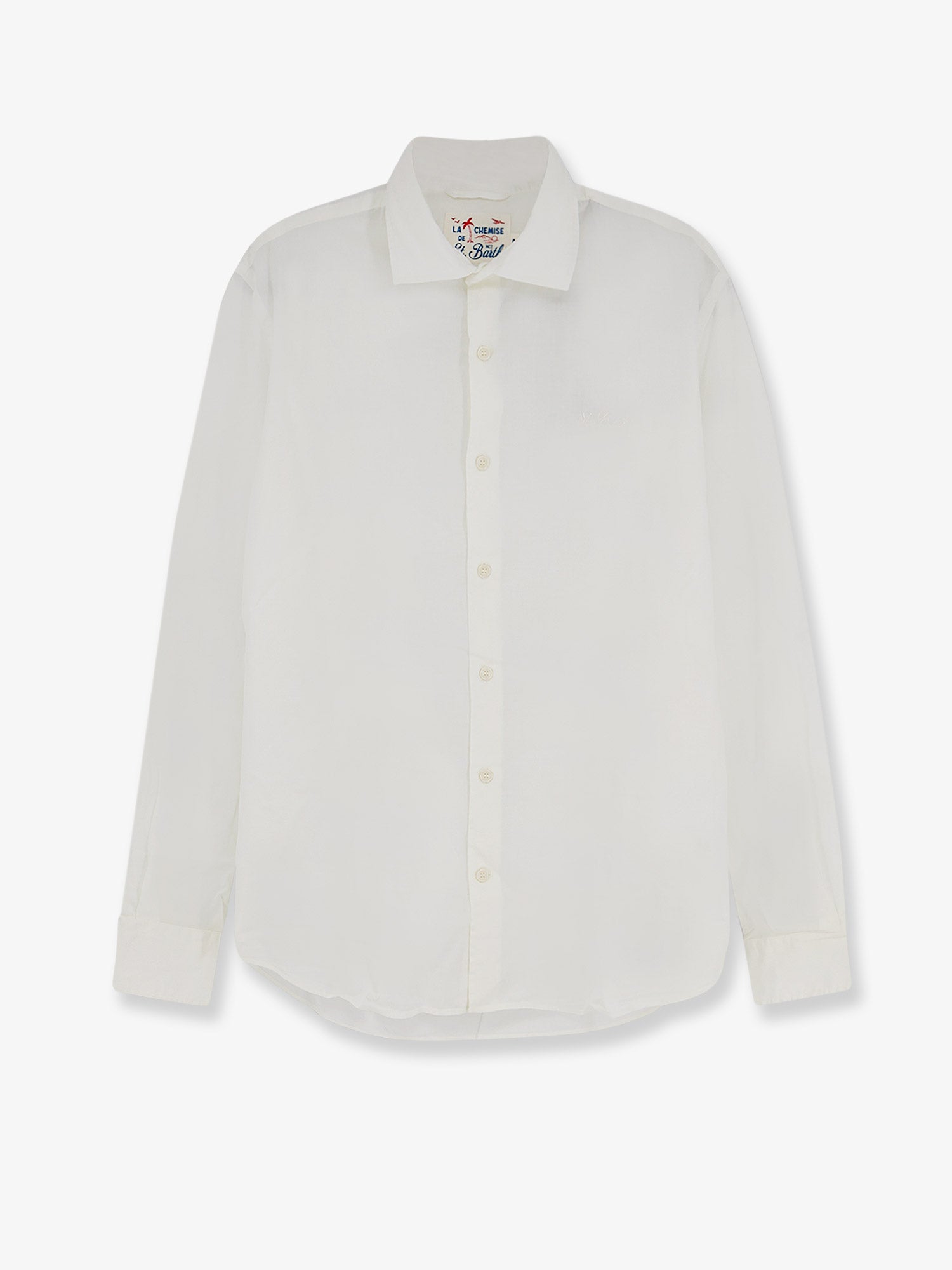 MC2 SAINT BARTH Cotton shirt with front embroidered logo