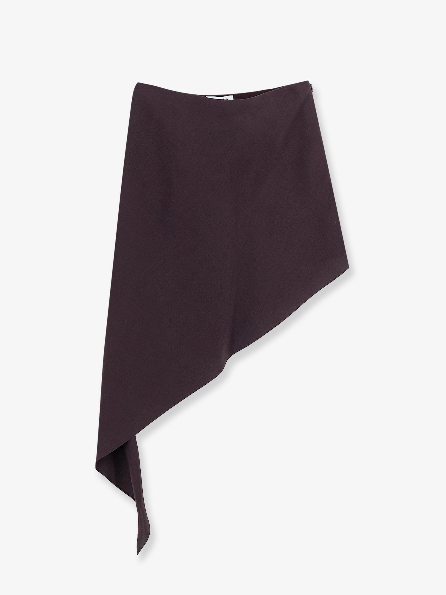 Alaïa Asymmetric paper and viscose skirt