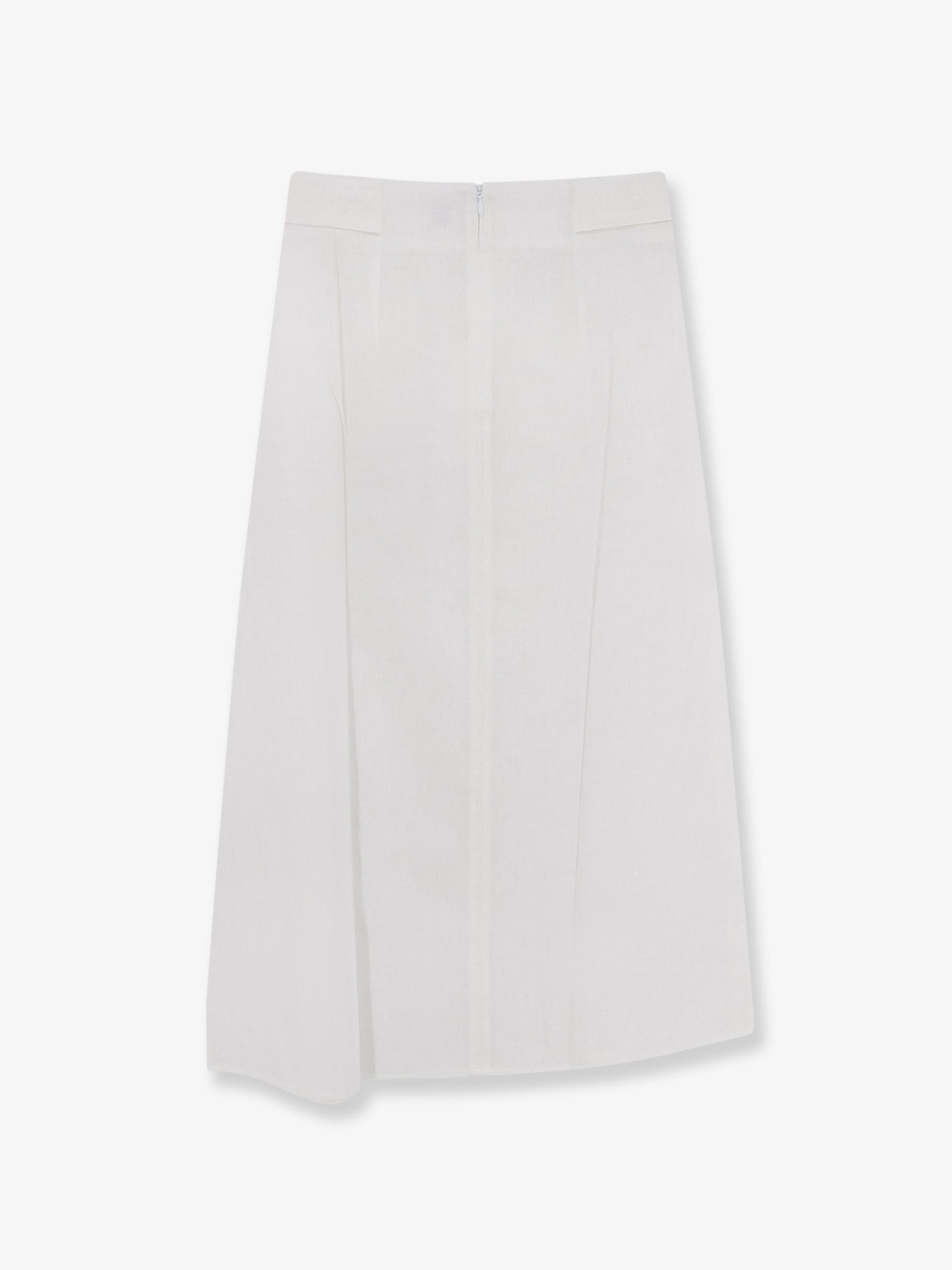 Toteme Tie-Waist cotton and linen skirt, view 2