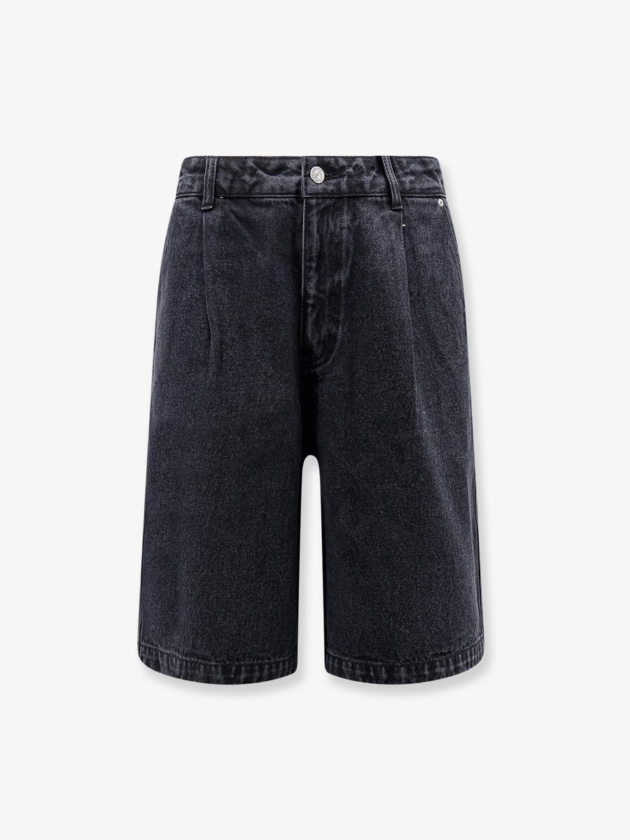 DUNST Back denim bermuda shorts