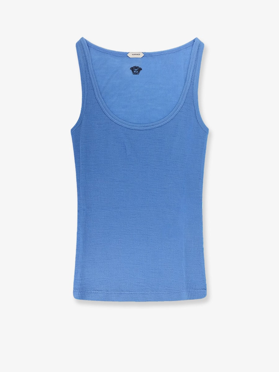 Versace Wool tank top with back logo