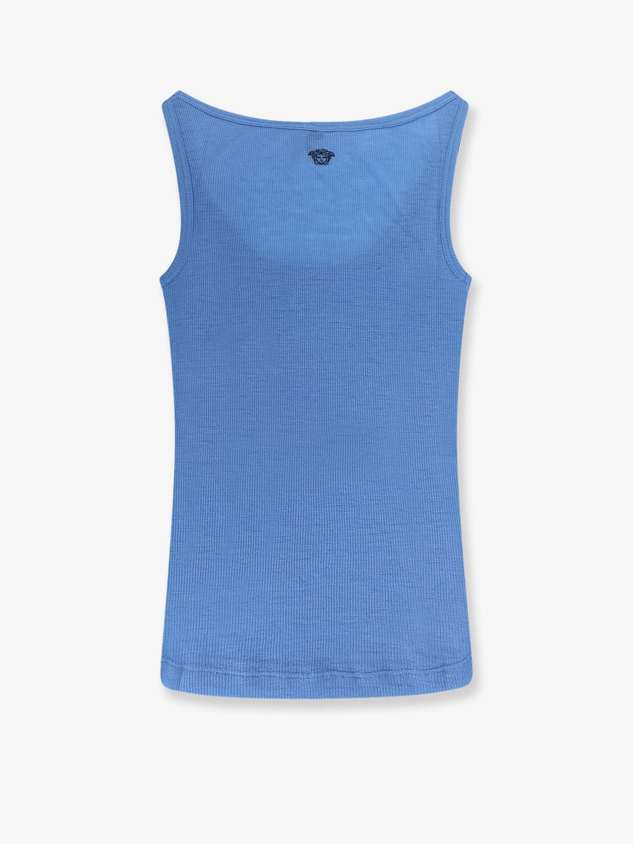 Versace Wool tank top with back logo, view 5
