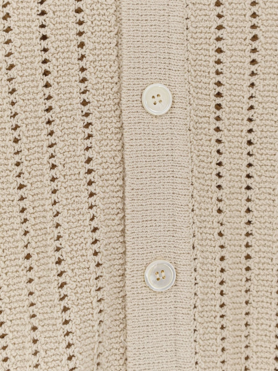 DUNST Openwork cotton cardigan, view 3